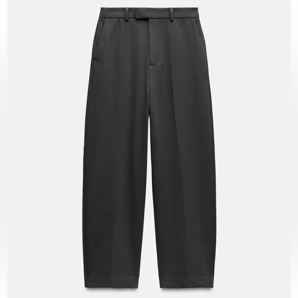 Zara Black Wide-Leg Trousers